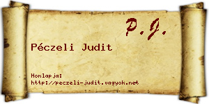 Péczeli Judit névjegykártya